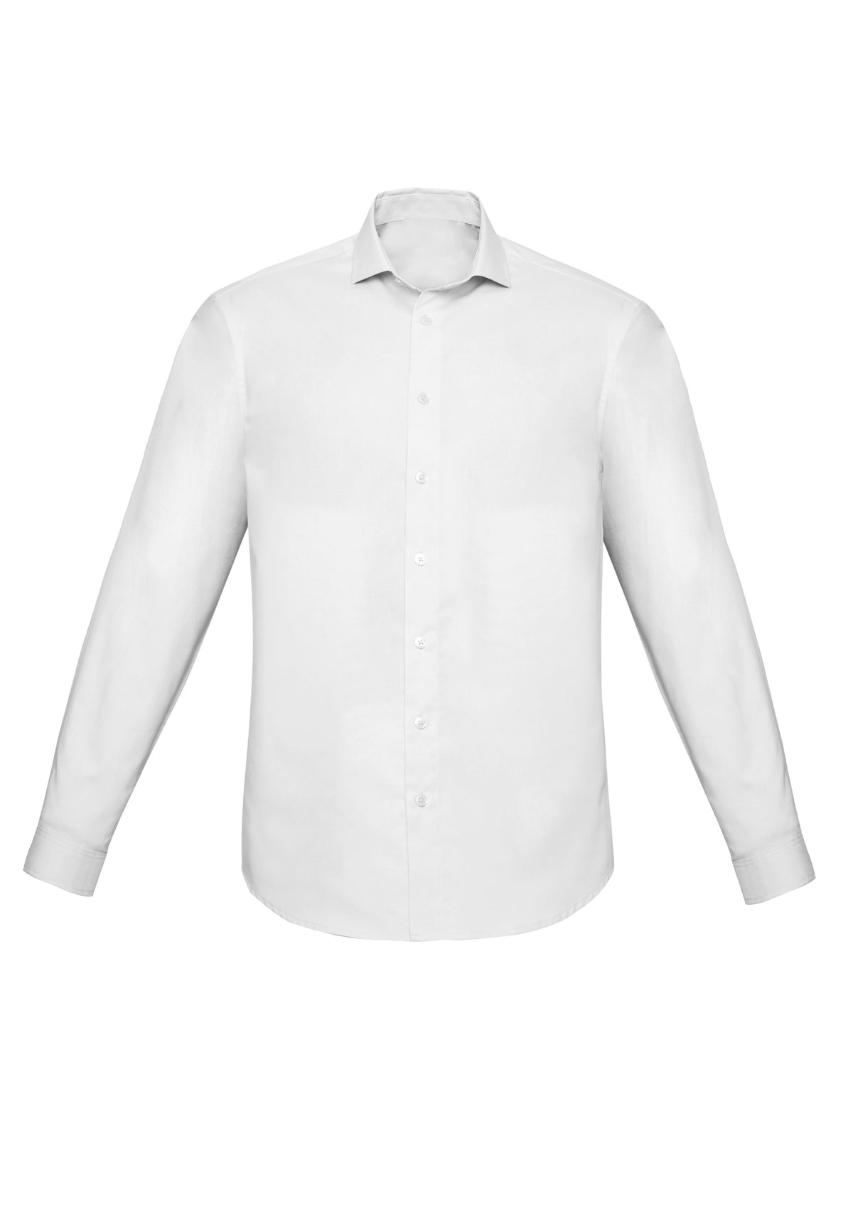 Charlie Mens Slim Fit Long Sleeve Shirt - White back