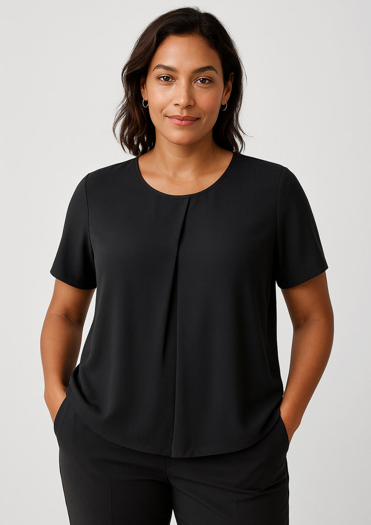 Sydney Womens Short Sleeve T-Top - Black
