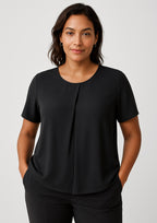 Sydney Womens Short Sleeve T-Top - Black