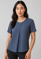 Sydney Womens Short Sleeve T-Top - Storm Blue