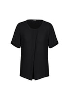 Sydney Womens Short Sleeve T-Top - Black back