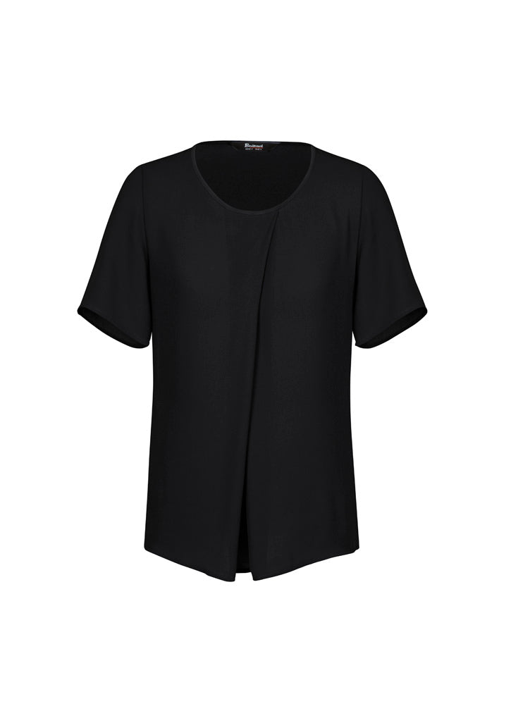 Sydney Womens Short Sleeve T-Top - Black back