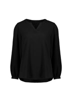 Ruché Womens Long Sleeve Shirt - Black back