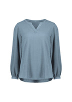 Ruché Womens Long Sleeve Shirt - Powder Blue back