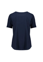 Ruché Womens Short Sleeve Shirt - Navy back