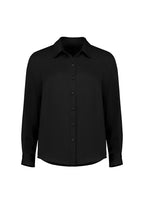 Evelyn Womens Long Sleeve Shirt - Black