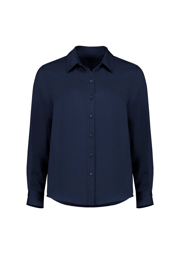 Evelyn Womens Long Sleeve Shirt - Navy