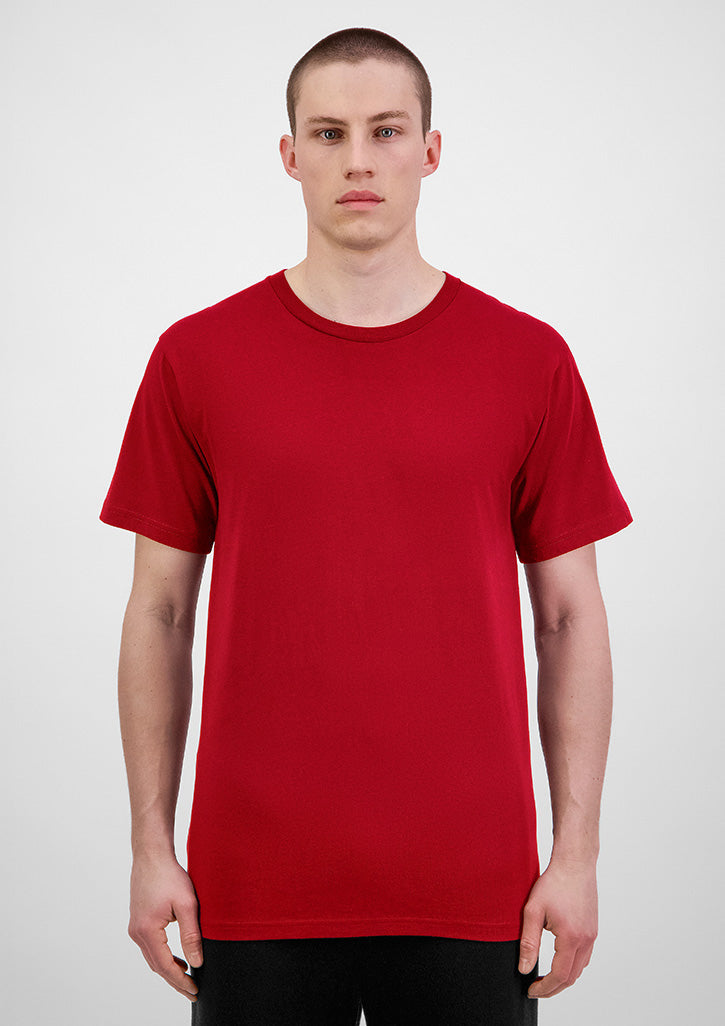 Basis Mens Short Sleeve Tee - Red
