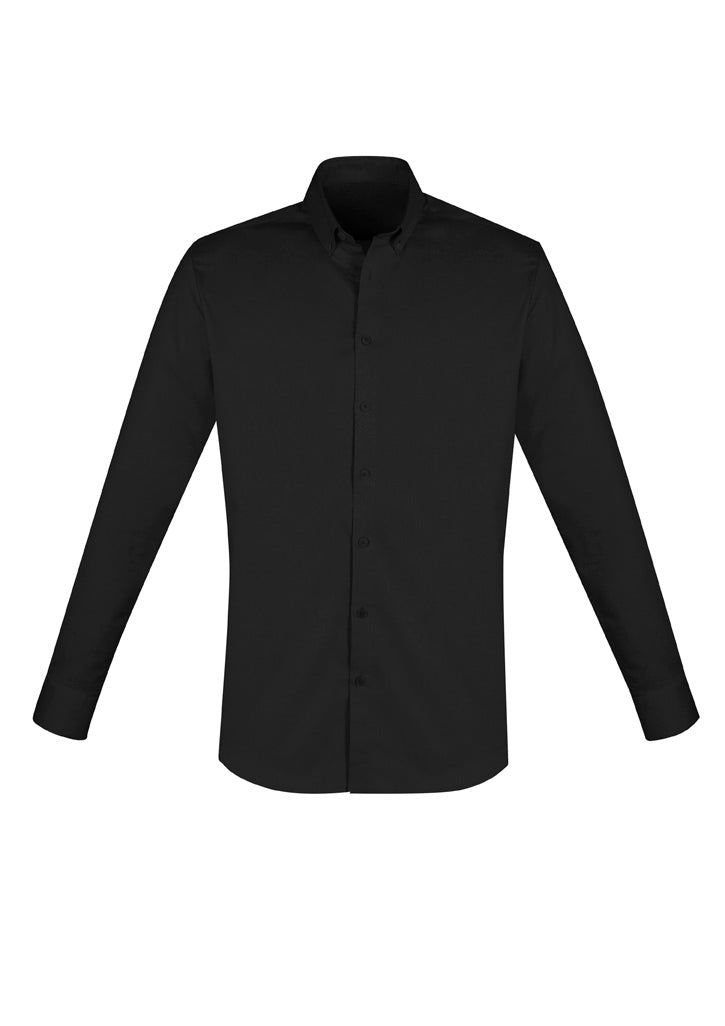 Mens Camden Long Sleeve Shirt - Black