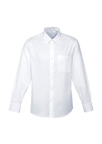 Mens Luxe Long Sleeve Shirt - White