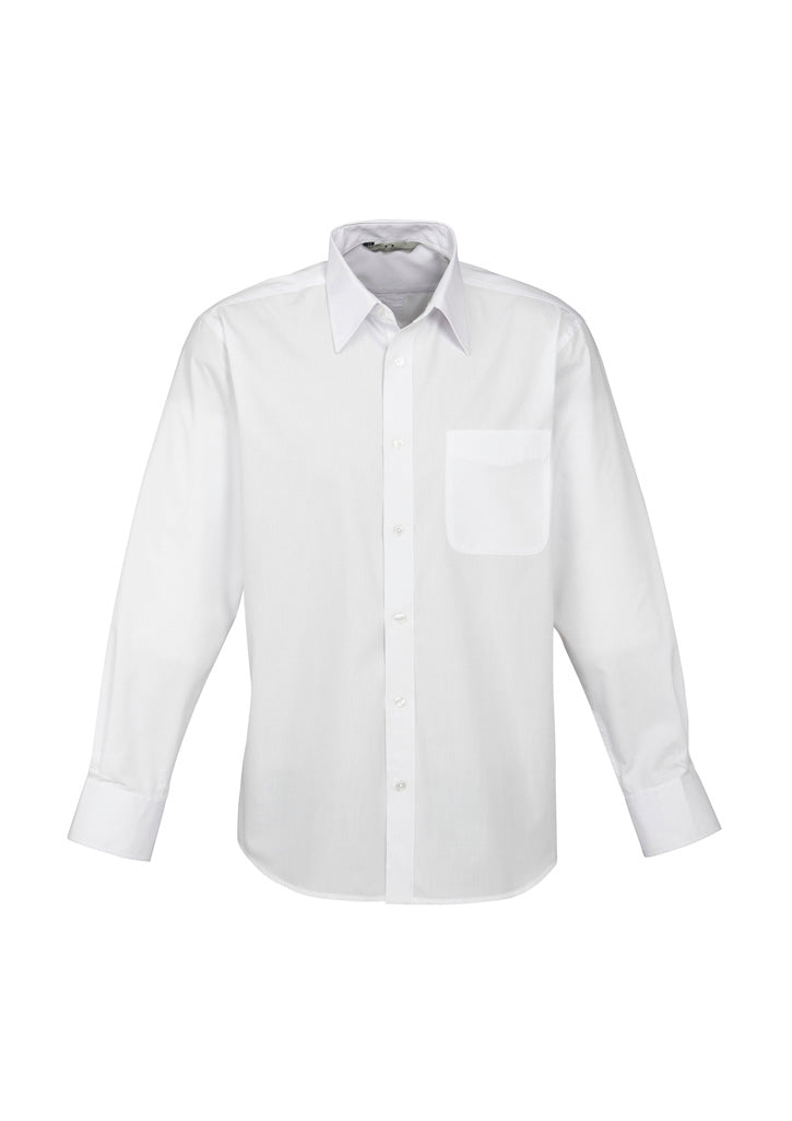 Mens Base Long Sleeve Shirt - White
