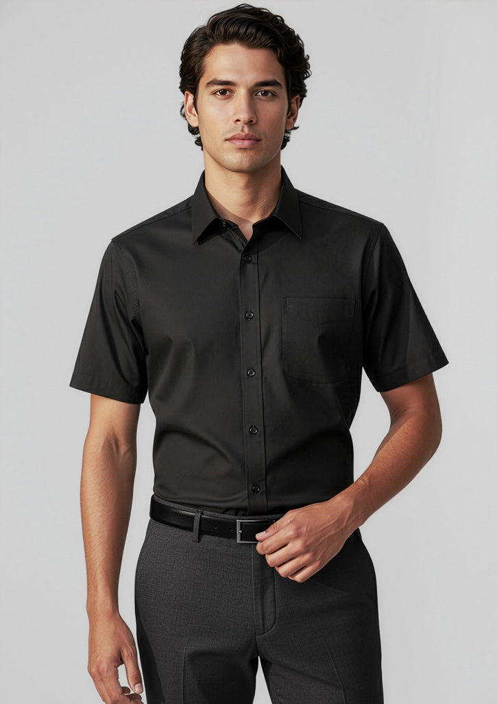 Mens Base Short Sleeve Shirt - Black