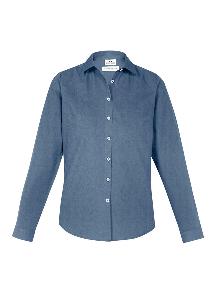 Womens Memphis Long Sleeve Shirt - Grey Smoke