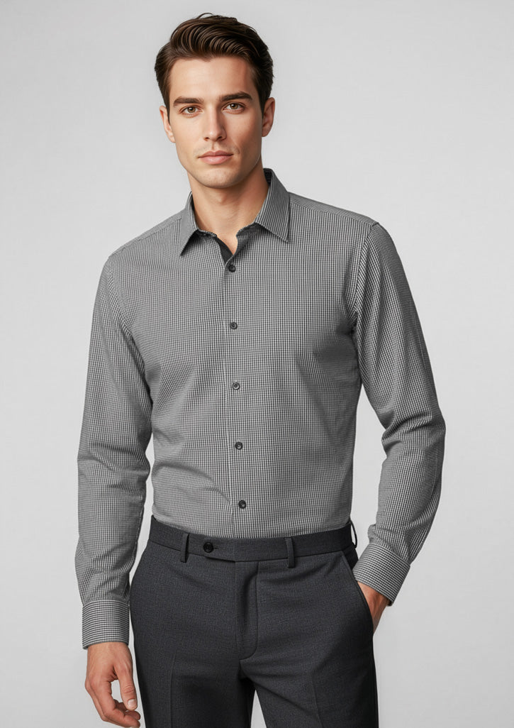 Mens Edge Long Sleeve Shirt - Black