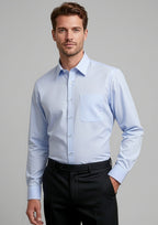 Mens Ambassador Long Sleeve Shirt - Blue