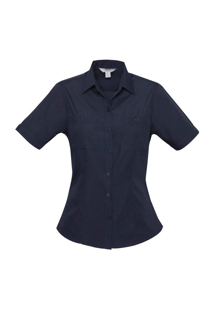 Womens Bondi Short Sleeve Shirt - Navy