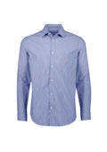 Mens Conran Classic Long Sleeve Shirt - French Blue/White