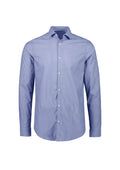Mens Conran Tailored Long Sleeve Shirt - French Blue/White