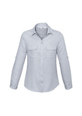 Womens Madison Long Sleeve Shirt - Silver Mist