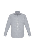 Mens Ellison Long Sleeve Shirt - Silver