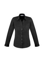 Womens Monaco Long Sleeve Shirt - Black