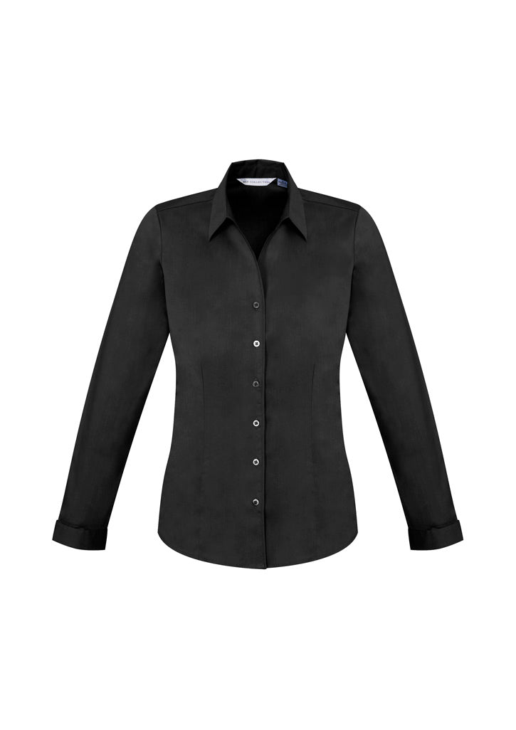 Womens Monaco Long Sleeve Shirt - Black