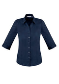 Womens Monaco 3/4 Sleeve Shirt - Ink