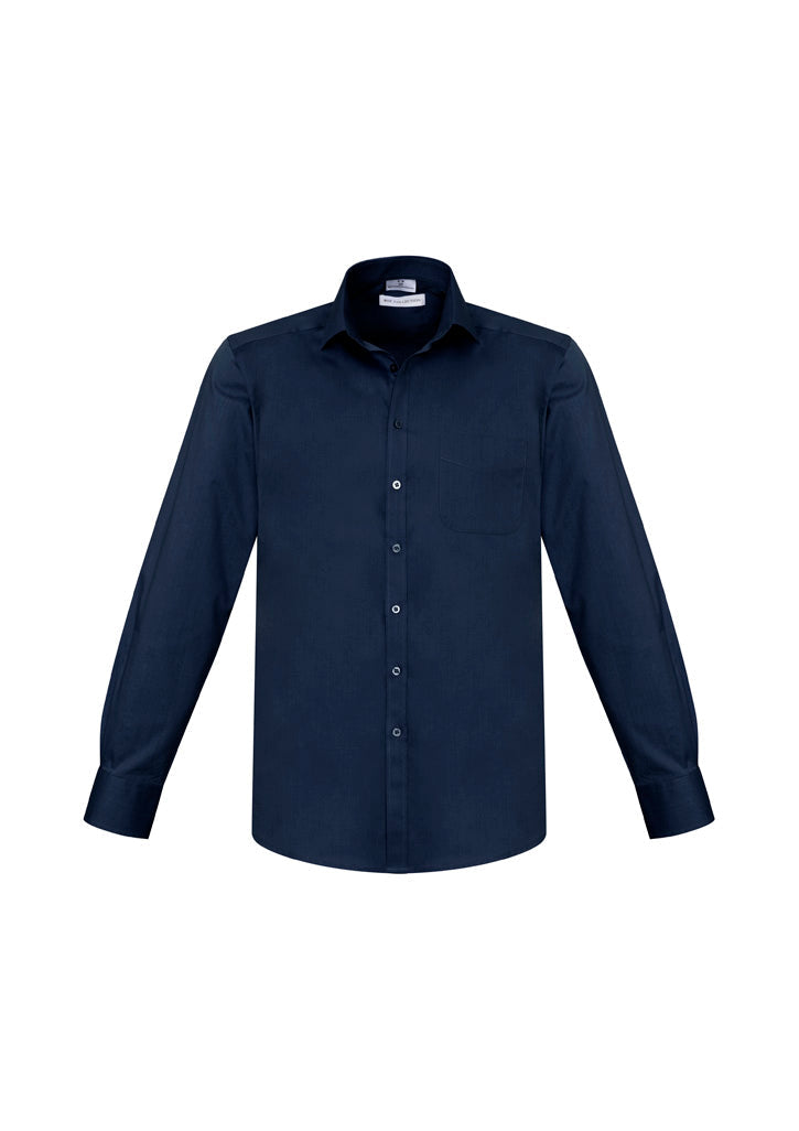 Mens Monaco Long Sleeve Shirt - Ink