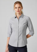 Womens Jagger 3/4 Sleeve Shirt - Silver