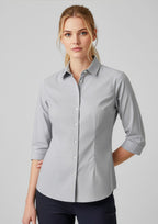 Womens Jagger 3/4 Sleeve Shirt - Silver