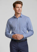 Mens Jagger Long Sleeve Shirt - French Blue