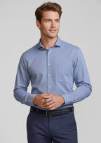 Mens Jagger Long Sleeve Shirt - French Blue