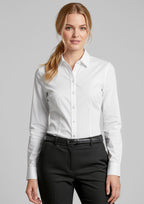 Womens Regent Long Sleeve Shirt - White