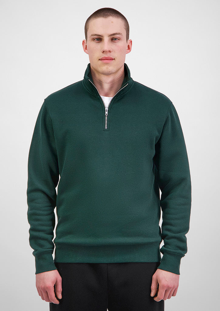 Everyday Mens 1/4 Zip - Scarab Green