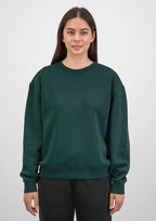 Everyday Womens Crew Sweatshirt - Scarab Green