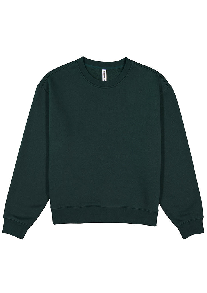 Everyday Womens Crew Sweatshirt - Scarab Green back