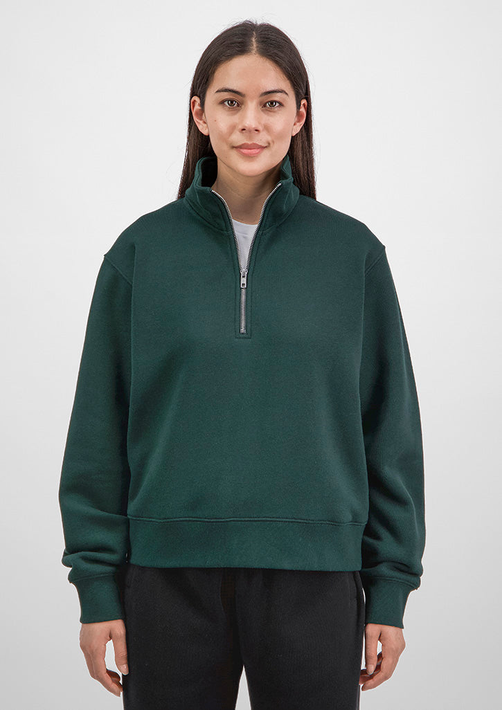Everyday Womens 1/4 Zip - Scarab Green