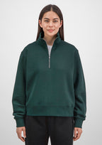 Everyday Womens 1/4 Zip - Scarab Green