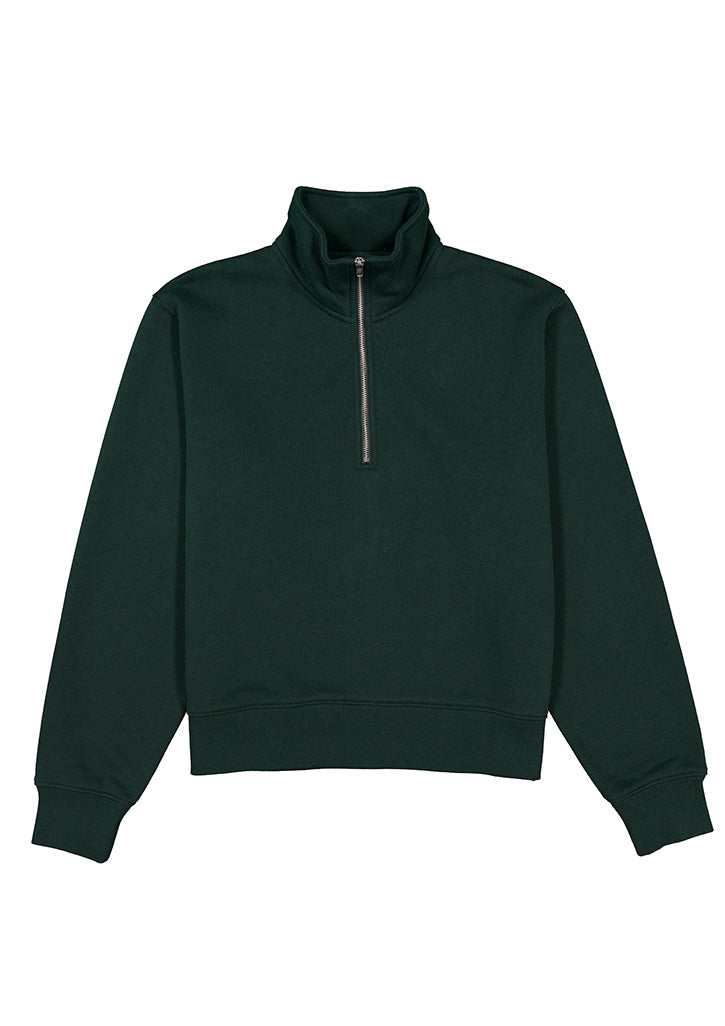 Everyday Womens 1/4 Zip - Scarab Green back
