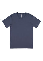 Basis Mens Short Sleeve Tee - Steel Blue back