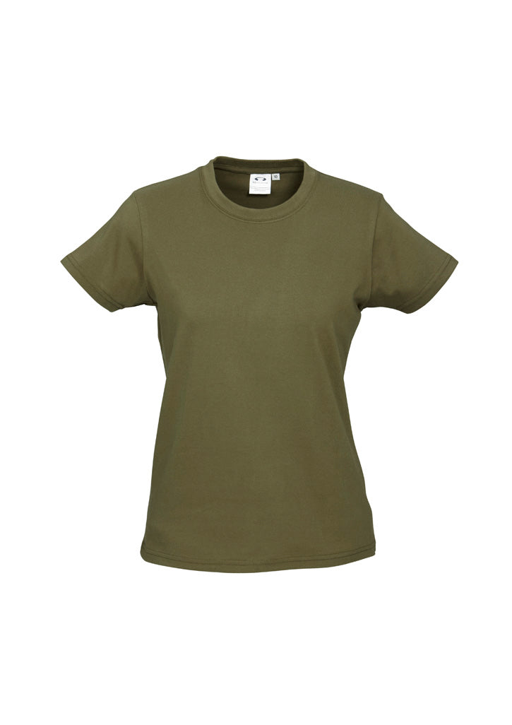 Womens Ice Short Sleeve Tee - Khaki