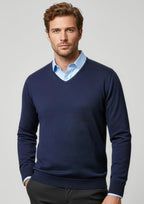 Mens Milano Pullover - CAFEWEAR NZ - Navy / XS
