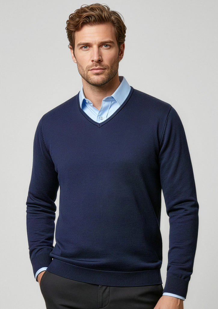 Mens Milano Pullover - CAFEWEAR NZ - Navy / XS