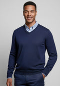 Mens Roma Knit Pullover - Navy
