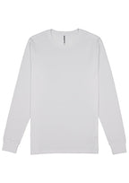 Basis Mens Long Sleeve Tee - White back