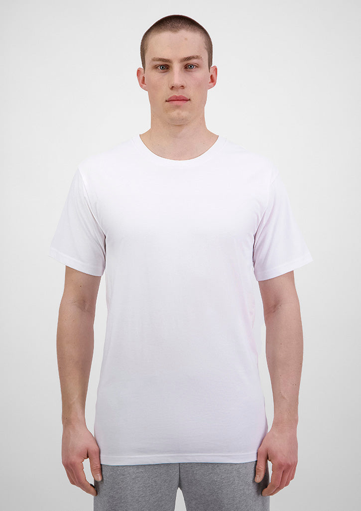 Basis Mens Short Sleeve Tee - White