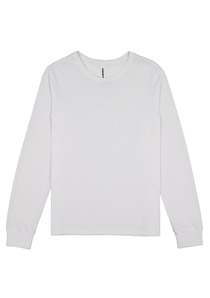 Basis Womens Long Sleeve Tee - White back