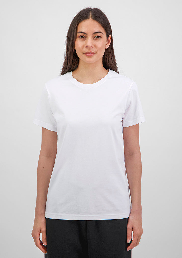 Basis Womens Short Sleeve Tee - White