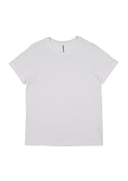Basis Womens Short Sleeve Tee - White back